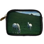 Two White Horses 0002 Digital Camera Leather Case