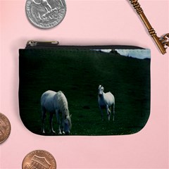 Two White Horses 0002 Mini Coin Purse from ArtsNow.com Front