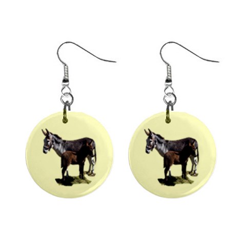 Jennyfoal 1  Button Earrings from ArtsNow.com Front