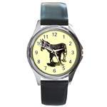 Jennyfoal Round Metal Watch