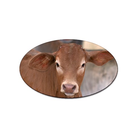 Brown Cow  0003 Sticker Oval (10 pack) from ArtsNow.com Front