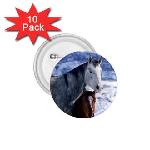 Winter Horses 0004 1.75  Button (10 pack)  from ArtsNow.com Front