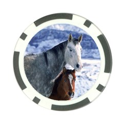 Winter Horses 0004 Poker Chip Card Guard (10 pack) from ArtsNow.com Front