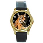 Tiger 0007 Round Gold Metal Watch