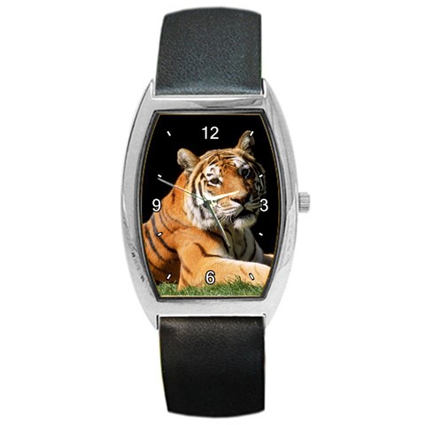 Tiger 0007 Barrel Style Metal Watch from ArtsNow.com Front