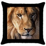 Lion 0008 Throw Pillow Case (Black)