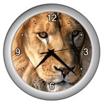Lion 0008 Wall Clock (Silver)