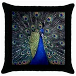 Peocock 0010 Throw Pillow Case (Black)