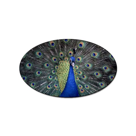 Peocock 0010 Sticker Oval (10 pack) from ArtsNow.com Front