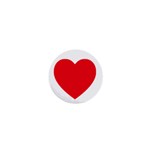 Red Heart 1  Mini Button