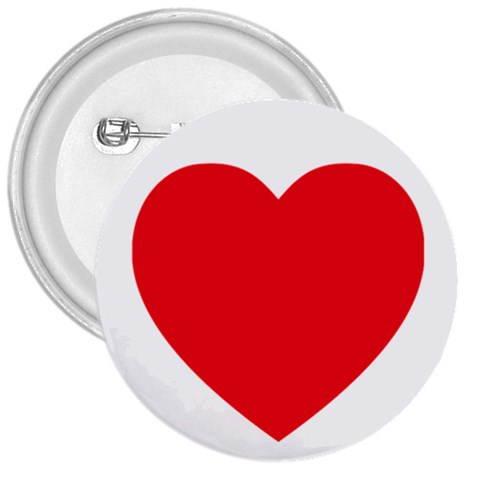 Red Heart 3  Button from ArtsNow.com Front