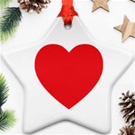 Red Heart Ornament (Star)