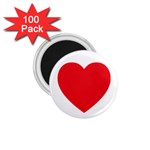 Red Heart 1.75  Magnet (100 pack) 