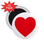 Red Heart 2.25  Magnet (10 pack)