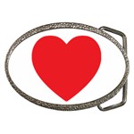 Red Heart Belt Buckle