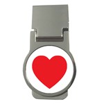 Red Heart Money Clip (Round)