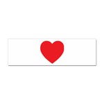 Red Heart Sticker (Bumper)