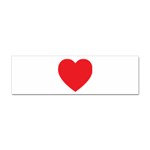 Red Heart Sticker (Bumper)