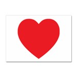 Red Heart Sticker A4 (10 pack)