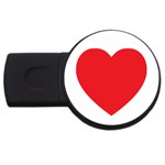 Red Heart USB Flash Drive Round (2 GB)