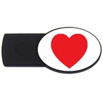 Red Heart USB Flash Drive Oval (2 GB)