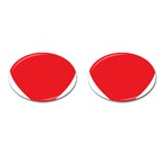 Red Heart Cufflinks (Oval)