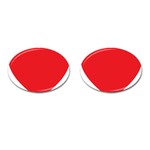 Red Heart Cufflinks (Oval)