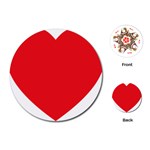 Red Heart Playing Cards (Round)