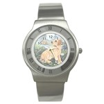 Golden Retriever Stainless Steel Watch