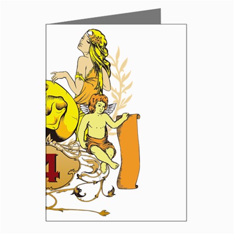 Bone  tattoo Greeting Cards (Pkg of 8) from ArtsNow.com Left