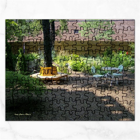 Patio Garden Jigsaw Puzzle (Rectangular) from ArtsNow.com Front