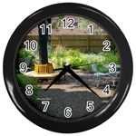 Patio Garden Wall Clock (Black)