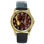 Avatar Watch Round Gold Metal Watch