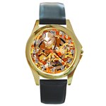 Avatar Watch Round Gold Metal Watch