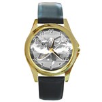 Avatar Watch Round Gold Metal Watch