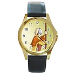 Avatar Watch Round Gold Metal Watch