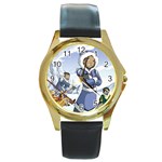 Avatar Watch Round Gold Metal Watch