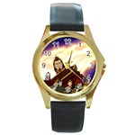 Avatar Watch Round Gold Metal Watch