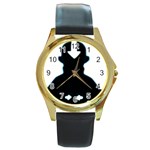 Avatar Watch Round Gold Metal Watch