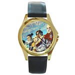 Avatar Watch Round Gold Metal Watch