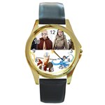 Avatar Watch Round Gold Metal Watch
