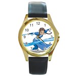 Avatar Watch Round Gold Metal Watch