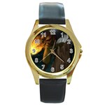 Avatar Watch Round Gold Metal Watch