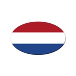 Dutch (Netherlands) Flag Sticker Oval (100 pack)