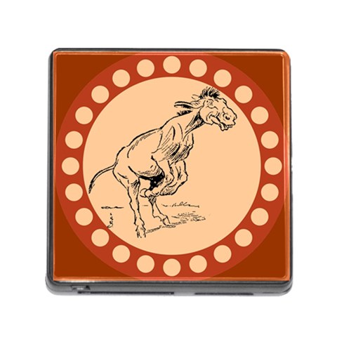 Naughty donkey Memory Card Reader with Storage (Square) from ArtsNow.com Front
