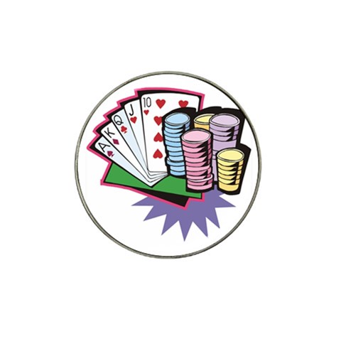 Ultimate Poker Hat Clip Ball Marker (10 pack) from ArtsNow.com Front