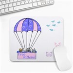 free-kittens Large Mousepad