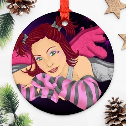 Vixember Logo Ornament (Round) from ArtsNow.com Front
