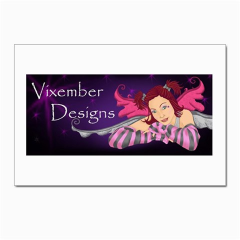 Vixember Logo Postcard 4 x 6  (Pkg of 10) from ArtsNow.com Front