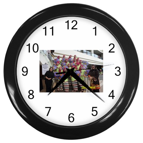 SDC10169 Wall Clock (Black) from ArtsNow.com Front